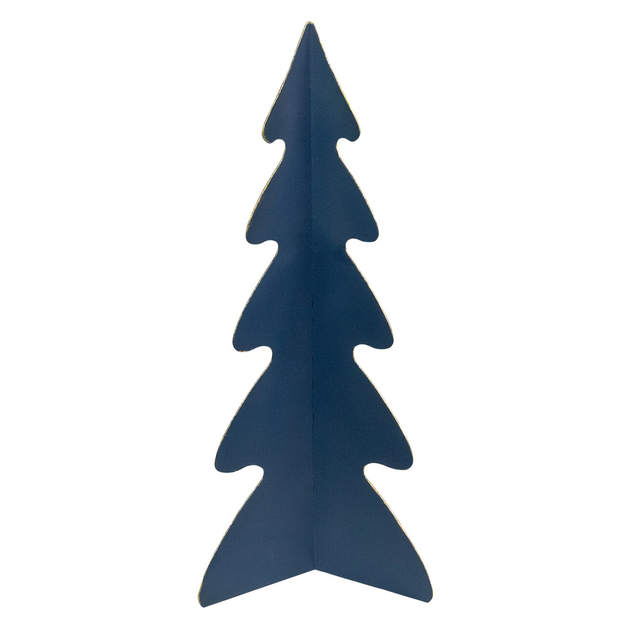 Northlight Triangular Christmas Tree with Curved Edges Decoration - 15" - Blue